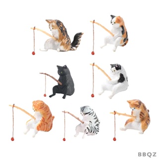 [Bbqz01] ฟิกเกอร์รูปแมว ทนทาน สําหรับตกแต่งสวน ห้องรับประทานอาหาร