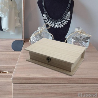 [Biubond] กล่องไม้ สําหรับเก็บเครื่องประดับ เครื่องสําอาง บนโต๊ะ ห้องนั่งเล่น