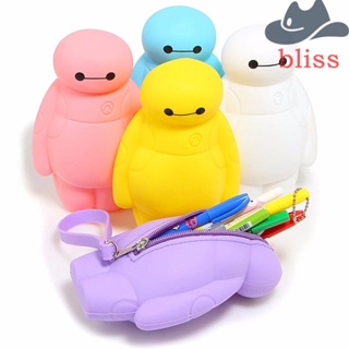 Bliss Baymax กระเป๋าใส่ปากกา ซิลิโคน เครื่องเขียนสํานักงาน อุปกรณ์การเรียน เครื่องเขียน Big Hero 6