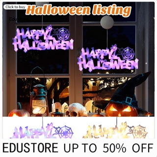 &lt;COD&gt; ป้ายไฟ ลายตัวอักษร Happy Halloween สําหรับตกแต่งบ้าน ปาร์ตี้ฮาโลวีน