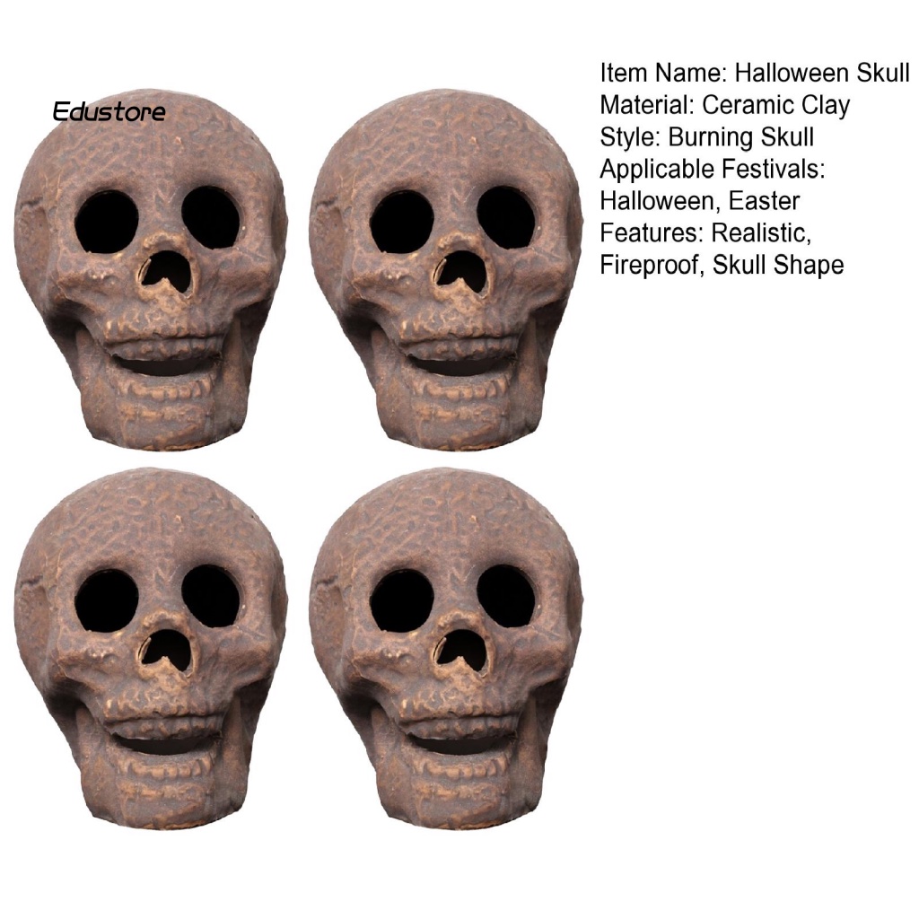 lt-cod-gt-เตาผิงเซรามิค-รูปหัวกะโหลก-กันไฟ-เหมือนจริง-สําหรับตกแต่งปาร์ตี้ฮาโลวีน