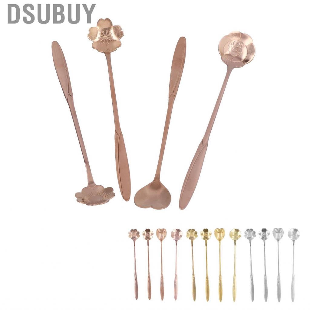 dsubuy-4pcs-mixing-flower-heart-shaped-coffee-stainless-steel-dessert-scoop