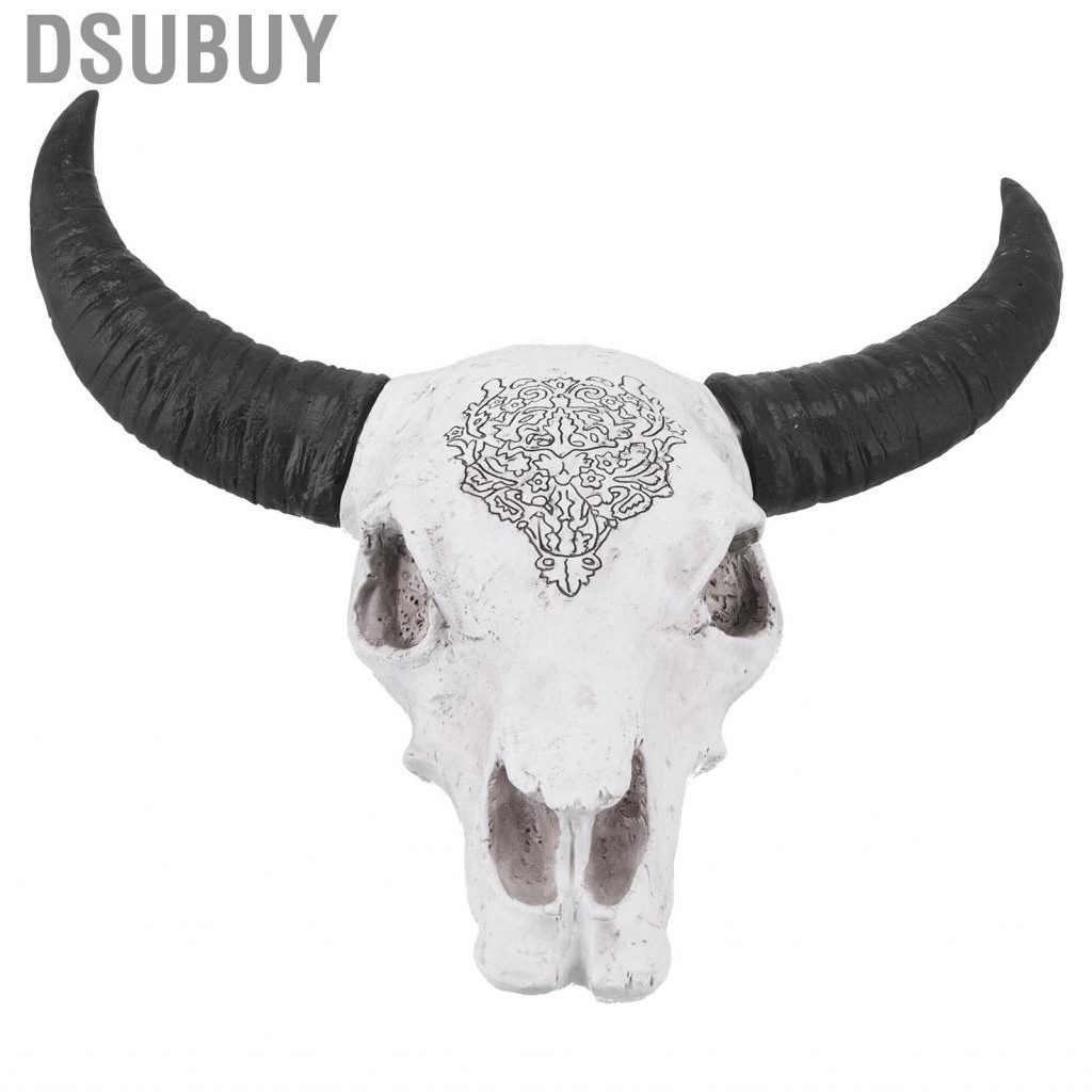 dsubuy-resin-bull-head-wall-hanging-decoration-long-horn-sculpture-backgroun-new