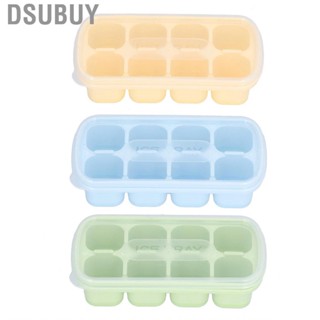 Dsubuy 8 Grid Ice Tray With Lid  Grade Household Mold For Home Kitche