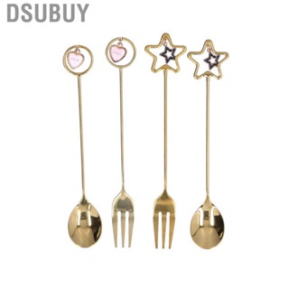 Dsubuy 4Pcs/set Innovative Star Pendant Coffee  Heart Shaped Dessertk US