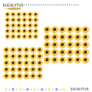 Eutus จี้เรซิ่น รูปดอกทานตะวัน สําหรับทําเครื่องประดับ ต่างหู สร้อยคอ สร้อยข้อมือ DIY 30 ชิ้น