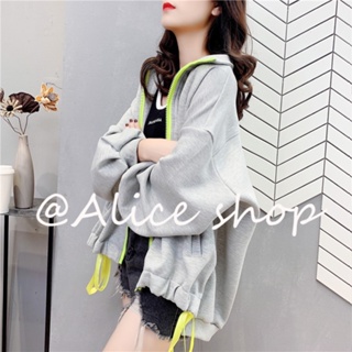 Alice  เสื้อผ้าผู้ญิง แขนยาว เสื้อฮู้ด คลุมหญิง สไตล์เกาหลี แฟชั่น  Beautiful สไตล์เกาหลี รุ่นใหม่ Stylish A98J23Z 36Z230909