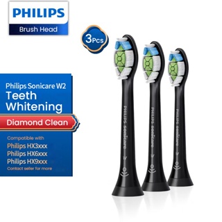 Philips HX6063 หัวแปรง แบบเปลี่ยน สําหรับ Philips Sonicare Diamond Clean ProResults FlexCare HX6064 14 Standard 3 ชิ้น ต่อแพ็ค