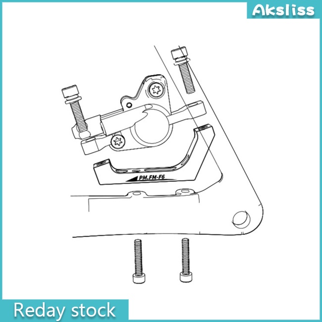 aks-อะแดปเตอร์แปลงคาลิปเปอร์เบรก-อะลูมิเนียมอัลลอย-f140-f160-r140-สําหรับรถจักรยาน