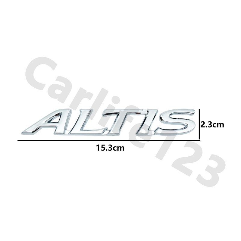 สติกเกอร์โลโก้-altis-3d-สําหรับติดตกแต่งรถยนต์-toyota-yaris-corolla