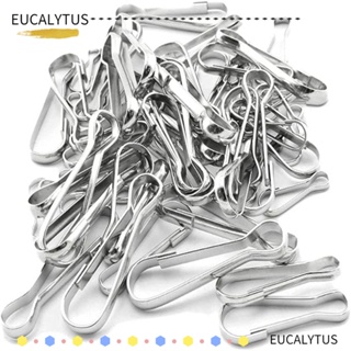 Eutus คลิปตะขอโลหะสเตนเลส 304 กันสนิม 1 นิ้ว 25 มม. 100 ชิ้น