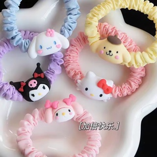 ยางรัดผมเด็กลายการ์ตูนยางรัดผมแบบใหม่ยางรัดผม Sanrio เชือกรัดผมเชือกรัดผมเครื่องประดับผมการ์ตูนสาวน้อย