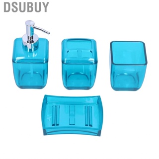 Dsubuy 01 02 015 Lotion Dispenser Bathroom Set Blue For Guest Room