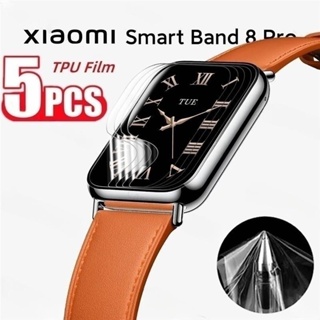 ฟิล์มไฮโดรเจล TPU แบบนิ่ม ป้องกันหน้าจอ สําหรับ Xiaomi Smart band 8 7 pro Mi band 8pro 7pro