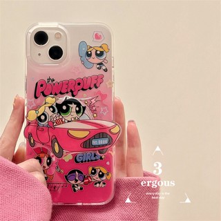 เคสโทรศัพท์มือถือนิ่ม ป้องกันเลนส์ ลายการ์ตูนพาวเวอร์พัฟฟ์เกิร์ลน่ารัก สําหรับ OPPO A93 A15 A15s A16 A94 A9 A5 A31 A57 A76 A54 A74 A95 A53 A33 Reno 6 4 5F 4F A5s A3s A92 A72 A52