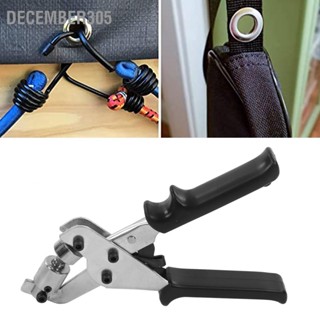 December305 Punch Plier เข็มขัดหนังคู่มือแบบพกพา Hole Puncher Kit พร้อมหัวเข็มขัดตาไก่สำหรับเต็นท์กันสาด