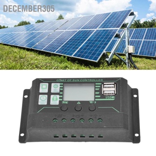 December305 SOLAR Charge Discharge Controller ปรับจอแสดงผล LCD PWM Dual USB พลังงานแสงอาทิตย์ MPPT แผงควบคุมพลังงานแสงอาทิตย์