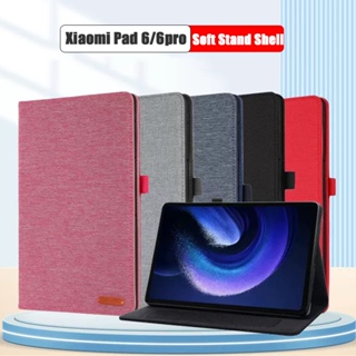 เคสโทรศัพท์มือถือหนัง PU นิ่ม ฝาพับแม่เหล็ก พร้อมขาตั้ง สําหรับ Xiaomi Pad 6 Pro 2023 Mi Pad 6 Xiaomi Pad 5 Pro 11 นิ้ว