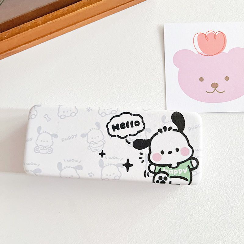 น่ารัก-sanrio-hello-kitty-เคสแว่นตา-กล่องเก็บแก้ว-ที่เก็บแว่นตา-เคสใส่แว่นกันแดด-ที่เก็บของ