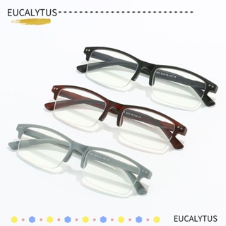 Eutus แว่นตาอ่านหนังสือ แบบครึ่งกรอบ น้ําหนักเบา ป้องกันแสงสีฟ้า แฟชั่นฤดูใบไม้ผลิ สําหรับผู้หญิง และผู้ชาย