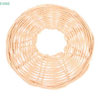 Eone ขายดี จี้โคมไฟระย้าหวายสาน แฮนด์เมด สไตล์วินเทจ สําหรับแขวนตกแต่งบ้าน ห้องนอน 1 ชิ้น
