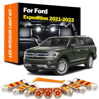 หลอดไฟอ่านหนังสือ LED 12 ชิ้น สําหรับ Ford Expedition 2021 2022 2023