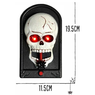  Halloween Doorbell Trick LED Skeleton Doorbell Decoration 