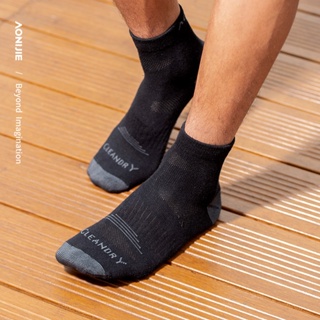 New!! AONIJIE E4835 ถุงเท้ากีฬา วิ่ง ระบายอากาศ Unisex Short Mid-tube Sports Wicking Sweat Socks Breathable