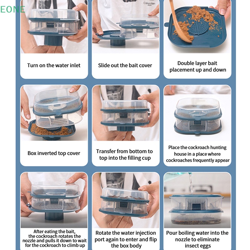 eone-กล่องดักจับแมลงสาบ-ใช้ซ้ําได้-สําหรับใช้ในครัวเรือน-1-ชิ้น