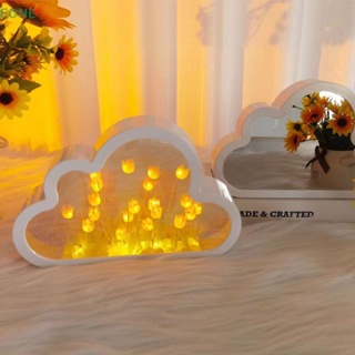 Eone โคมไฟกลางคืน รูปดอกทิวลิป เมฆ ดอกทิวลิปจําลอง DIY สําหรับตกแต่งห้องนอน ขายดี