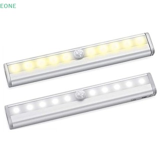 Eone โคมไฟกลางคืน LED ไร้สาย PIR เซนเซอร์จับการเคลื่อนไหว AAA Battrty (ไม่รวม) สําหรับติดตู้เสื้อผ้า ทางเดิน บันได ตู้เสื้อผ้า ขายดี