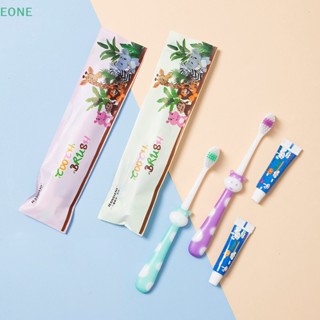 Eone ชุดแปรงสีฟัน ยาสีฟัน แบบใช้แล้วทิ้ง สําหรับเด็ก ขายดี