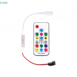 Eone ขายดี รีโมตคอนโทรล LED 3Pin Mini RF DC5-24V 17 คีย์ สําหรับ WS2812B WS2811