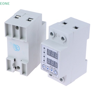 Eone ขายดี รีเลย์ป้องกันแรงดันไฟฟ้าใต้แรงดันไฟฟ้า 40A 63A 220V ปรับได้ 1 ชิ้น