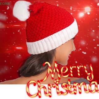 Eone หมวกซานตาคลอส ผ้ากํามะหยี่ขนนิ่ม แบบสั้น สีแดง อบอุ่น สําหรับแม่ และลูก ตกแต่งคริสต์มาส ของขวัญปีใหม่