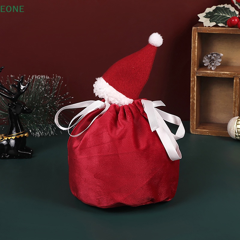 eone-ขายดี-ถุงผ้ากํามะหยี่-ลายซานตาคลอส-สีแดง-สําหรับใส่ขนมหวาน-ตกแต่งเทศกาลคริสต์มาส-2023