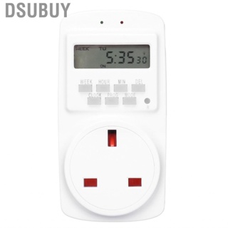 Dsubuy UK 90-250V  Timer Switch Power Saving Outlet for Home Indoor Office