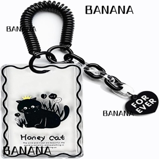 Banana1 ที่ใส่บัตรประจําตัว บัตรประจําตัว ที่ใส่รูปถ่าย อะคริลิคใส ที่ใส่บัตร ป้ายแมว สํานักงาน