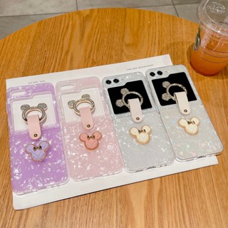 เคสโทรศัพท์ TPU แบบฝาพับ กันกระแทก หรูหรา สําหรับ Samsung Galaxy Z Flip 5 Ring Z Flip5 Flip Z 5