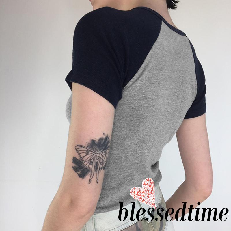 blessedtime-เสื้อยืดคอกลม-แขนสั้น-พิมพ์ลายแอปสแตรกท์-สีตัดกัน-แฟชั่นฤดูร้อน-สําหรับผู้หญิง-ไปคลับ