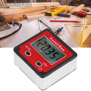 December305 ดิจิตอล Inclinometer มินิระดับมุมมิเตอร์วัดไม้โปรแทรกเตอร์สำหรับสถาปัตยกรรมช่างไม้สีแดง