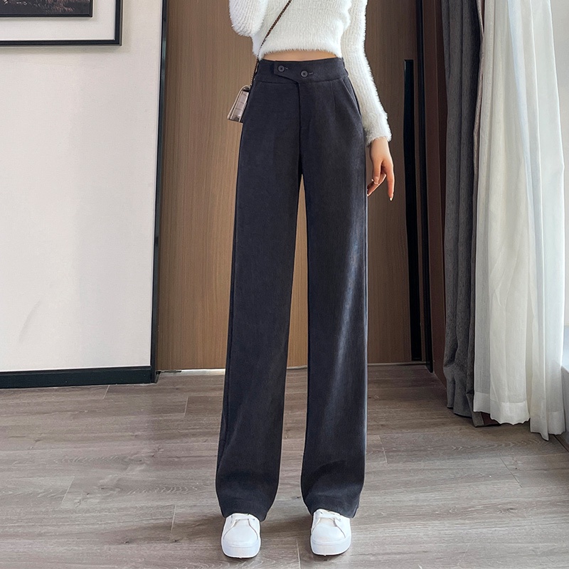 299-corduroy-chenille-wide-leg-pants-womens-spring-and-autumn-new-high-waist-loose-all-match-casual-straight-leg-pants