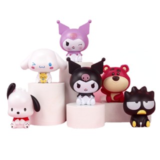 SANRIO ท็อปเปอร์พลาสติก รูปการ์ตูน Mymelody Kuromi Cinnamoroll Pachacco น่ารัก ขนาดเล็ก สําหรับตกแต่งเค้กวันเกิดเด็ก