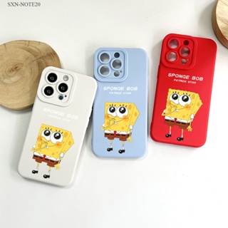 Samsung Galaxy Note 20 10 9 8 Lite Plus Ultra เคสซัมซุง สำหรับ Cartoon Sponge เคส เคสโทรศัพท์