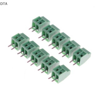 Dta บล็อกเทอร์มินัลสกรู PCB KF128 2.54 มม. 2 เสา 10 ชิ้น