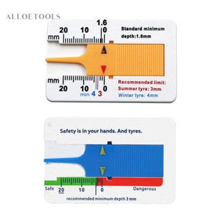 เครื่องวัดความลึกของยางล้อรถยนต์ แบบพลาสติก [alloetools.th]