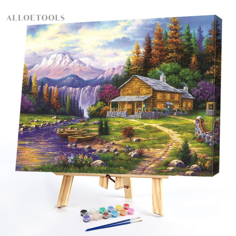 ภาพวาดภูเขา-และป่าไม้-ระบายสีตามตัวเลข-สําหรับผู้เริ่มต้น-alloetools-th