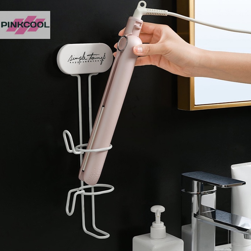 pinkcool-ที่วางเครื่องหนีบผม-แบบติดผนัง-โลหะ-สําหรับจัดเก็บของ-ขายดี