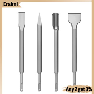 Eralml ดอกสว่านไฟฟ้า สิ่วแบน 40cr 250 มม. สําหรับเจาะผนังอิฐ คอนกรีต 4 ชิ้น ต่อแพ็ค