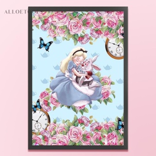 Disney Alice in Wonderland ชุดปักครอสสติตช์ ผ้าฝ้าย 11CT พิมพ์ลายดิสนีย์ DIY [alloetools.th]
